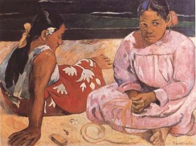 Paul Gauguin Tahitian Women (On the Beach) (mk09) oil painting picture